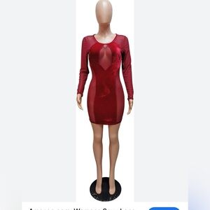 Cute mesh side party dresss